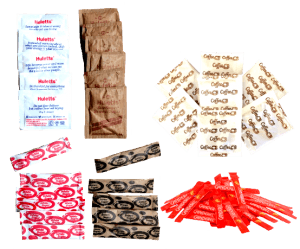 COLLECTION OF SUGAR STICKS AND SACHETS